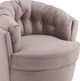 TOV Furniture Eloise Mauve Velvet Swivel Chair-3