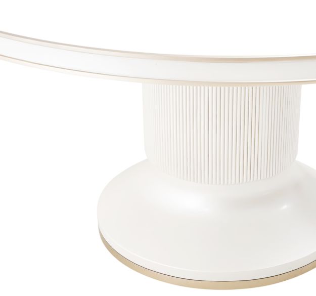 Michael Amini® La Marisia Creamy Pearl Round Dining Table-3