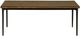 Nest Home Collections Chloe Antique Natural Coffee Table with Black Base-2