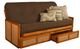 Kodiak Furniture Westport Linen Cocoa/Honey Full Storage Futon with Mattress-0