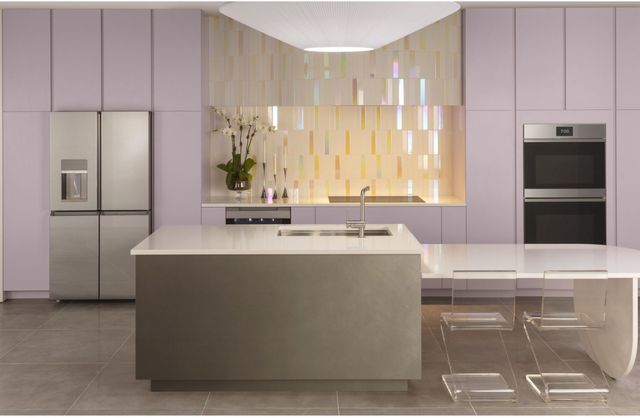 Café™ Minimal 30" Platinum Glass Built In Convection Double Electric Wall Oven-7