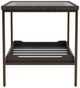 Riverside Furniture Elkmont Ravenwood Glass Top End Table with Brown Base-2