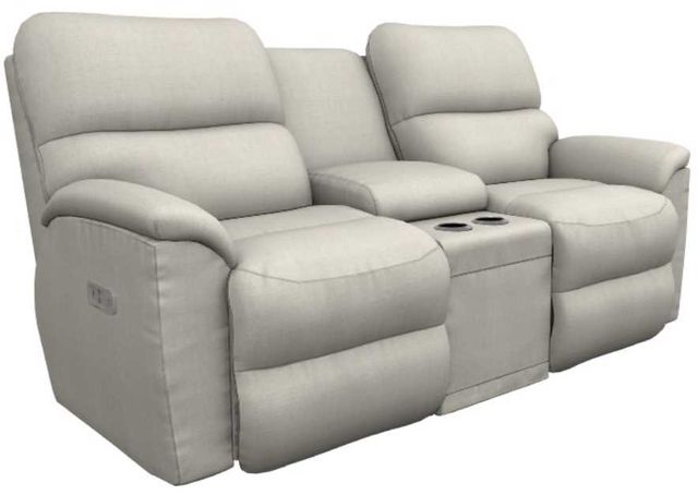 La-Z-Boy® Brooks Sugar Power Reclining Loveseat with Console, Headrest, and Lumbar-0