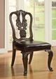 Furniture of America® Bellagio 9-Piece Brown Cherry Leather Dining Table Set-1