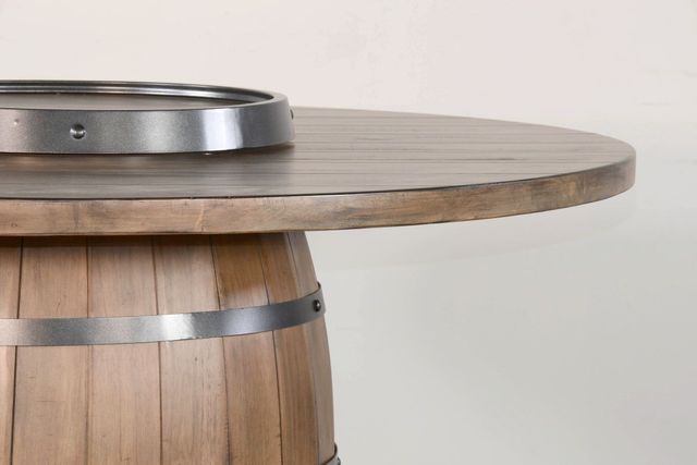 Sunny Designs™ Doe Valley Buckskin Pub Table with Wine Barrel Base-4
