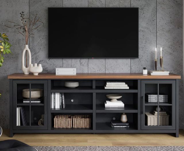Legends Home Essex Seal Skin/Whiskey 96" TV Console-1