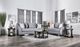 Furniture of America® Nefyn Gray Sofa and Loveseat-0