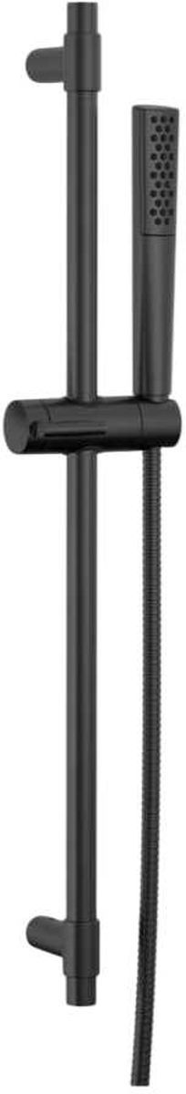 Delta Universal Showering Matte Black Premium Single-Setting Slide Bar Hand Shower-0