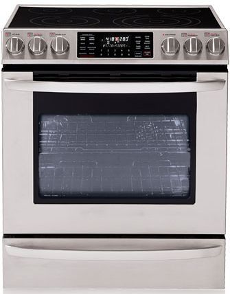 LG 30" Slide In Electric Range-Stainless Steel-0
