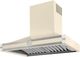 La Cornue CornuFé 90 Albertine 36" Morning Dew Wall Mounted Range Hood-0