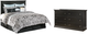 Signature Design by Ashley® Maribel 2-Piece Black Queen/Full Panel Headboard Set-0