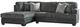 Benchcraft® Brixley Pier 2-Piece Graphite Left Arm Facing Sectional and Chaise-0