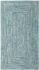 Capel Rugs Sea Glass Ocean Blue 24" x 36" Concentric Rectangle Throw Rug-0