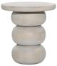 Dovetail Furniture Demetra Whitewash Side Table-0