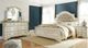 Signature Design by Ashley® Realyn 4-Piece Chipped White Queen Upholstered Panel Bed Set-5