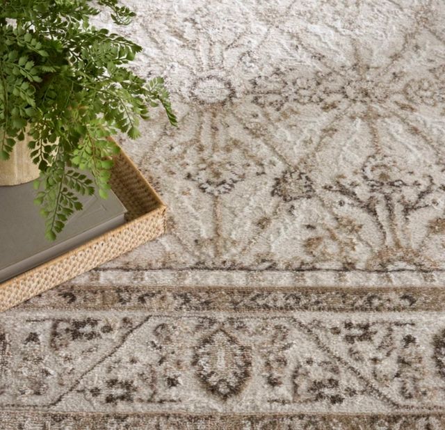Nourison Home™ Dekor DEK03 Ivory Brown 5'x7' Style 2 Area Rug-4