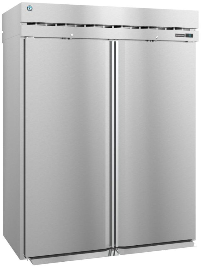 Hoshizaki Steelheart® 68" 78.35 Cu. Ft. Stainless Steel Two Section Roll-Thru Upright Refrigerator-1