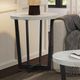 Liberty Furniture Pierce White End Table with Black Base-1