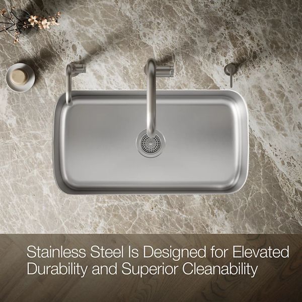 KOHLER® Undertone® Stainless Steel 32" Undermount Single-Bowl Kitchen Sink-4