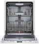 Bosch® 800 Series 24" White Top Control Built-In Dishwasher-1