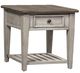 Liberty Furniture Heartland Antique White Drawer End Table with Tobacco Top-0