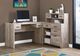 Monarch Specialties Inc. Taupe Reclaimed wood L/R Facing Corner Computer Desk-4