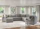 Emerald Home Analiese 5-Piece Light Gray Left-Arm Facing Sectional and Chaise-1