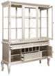 Mazin Furniture Crawford Silver Buffet & Hutch-3