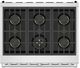 Thor Kitchen® X Series 36" Stainless Steel Premium Freestanding Pro Style LP Gas Range-5