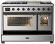 Ilve® Majestic III 48" Stainless Steel Pro Style Dual Fuel Liquid Propane Range with Griddle and Burnished Trim-2