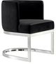 Meridian Furniture Gianna Black/Chrome Velvet Dining Chair-0