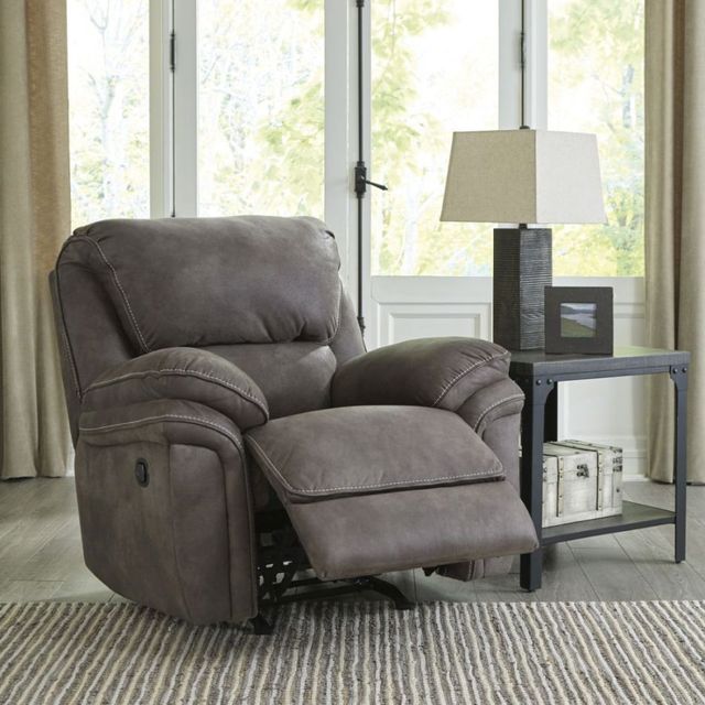 Benchcraft® Trementon Graphite Rocker Recliner-3