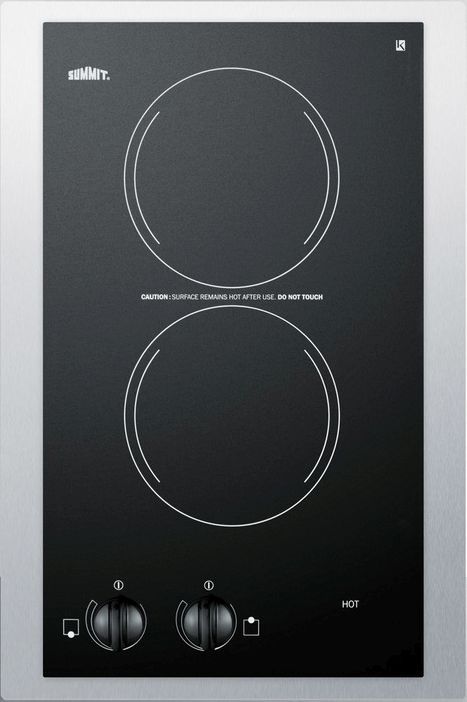 Summit® 15" Black Electric Cooktop