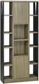 Brassex Inc. Black/Dark Taupe Display Cabinet-0