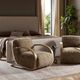 Four Hands Burke Taupe Shearling Accent Chair-1
