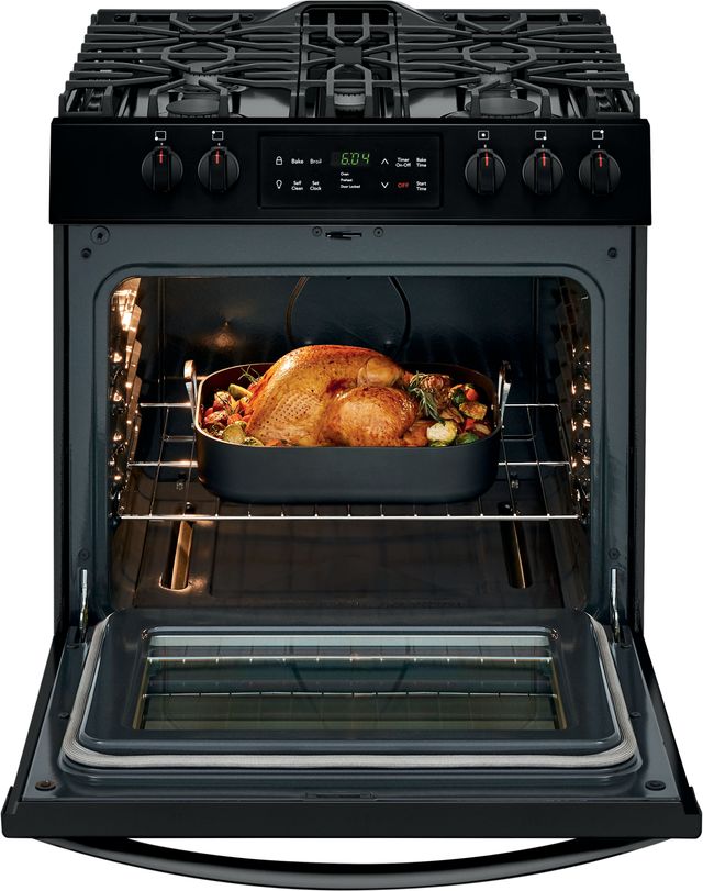 Frigidaire® 30" Black Free Standing Gas Range-2