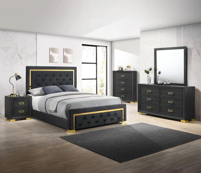 Crown Mark Pepe Dark Gray Dresser-1