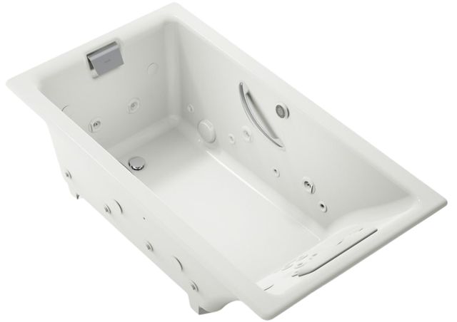 KOHLER® Tea-for-Two® Dune 66" x 36" Drop-In Effervescence Whirlpool Bath-0