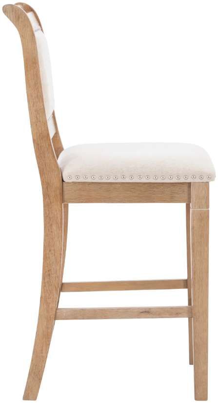 Linon Emmy Natural Upholstered Counter Stool-4