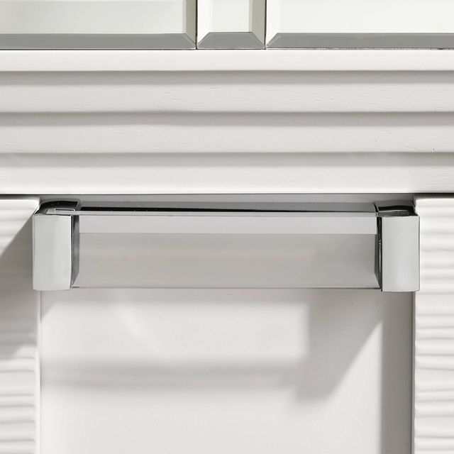 Elements International Twenty Nine White Dresser and Mirror-2