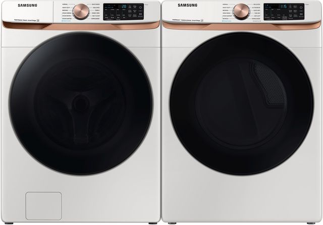 Samsung Ivory Front Load Laundry Pair-0