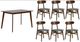 New Classic® Home Furnishings Morocco 7-Piece Dark Gray/Walnut Dining Set-0