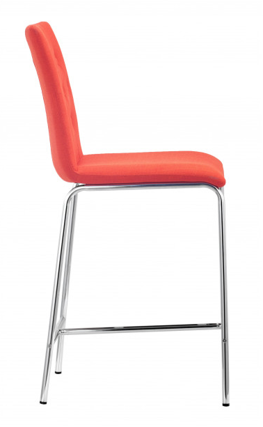 Zuo® Modern Uppsala Tangerine Counter Chair-1
