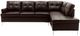Mazin Furniture Barrington 2-Piece Brown Right-Arm Facing Sofa Sectional and Chaise-1