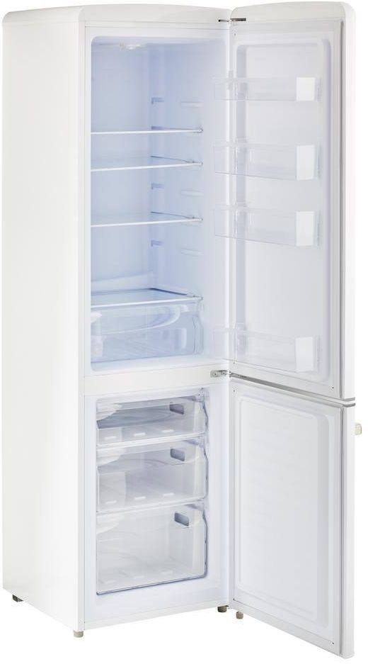 Unique Appliances 22" 10 Cu. Ft. Marshmallow White Off-Grid Solar DC Bottom Freezer Refrigerator-3