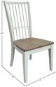 Parker House® Americana Modern 2-Piece Cotton Spindle Back Side Chair-2