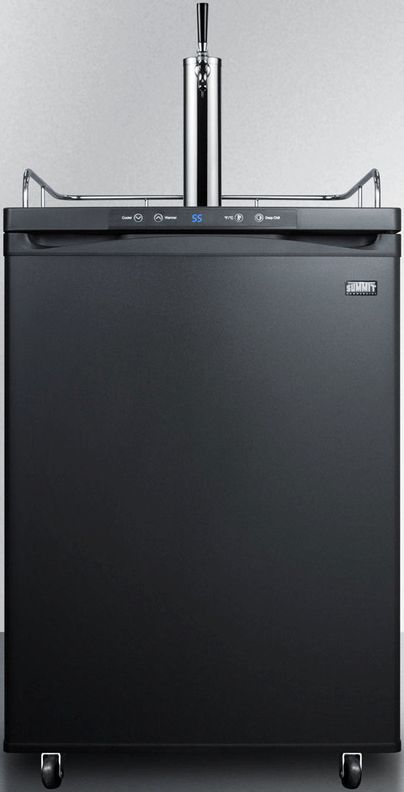 Summit® 5.6 Cu. Ft. Black Beer Cooler/Kegerator-0