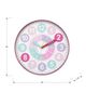 Monarch Specialties Inc. Multi-Colored Pastel 18" Wall Clock For Kids with Timekeeping Chart-2