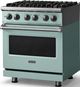 Viking® 5 Series 30" Splah Pro Style Dual Fuel (NG) Range with Polished Chrome Trim-3