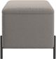 Worldwide Homefurnishings Inc. Erzo Black/Warm Grey Storage Ottoman Bench-2